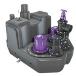 Канализационная насосная станция Aqualift F XL. Насосов: 2 Ёмкость: 200 л. Без задвижки