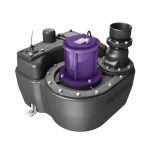 Канализационная насосная станция Aqualift F Mono. Насосов: 1 Ёмкость: 50 л. Без задвижки