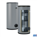 Бойлер Gekon 300 л с 2-я ТО 2HE 45/30 кВт напольный INOX